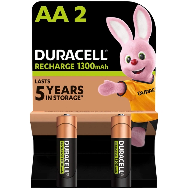 Акумулятор Duracell AA HR6 1300mAh * 2 (5000394039186 / 81367175) - picture 1