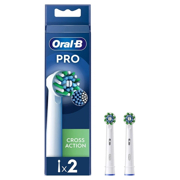 Насадка для зубной электрощетки Braun Oral-B Pro Cross Action EB50RX (2 шт.) - изображение 1