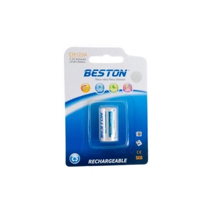 Акумулятор Beston CR123A (16340) 600mAh Lithium (AAB1844) зображення 1