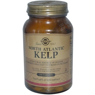 Трави Solgar Ламінарія, Водорості Північноатлантичні, North Atlantic Kelp, (SOL01500) зображення 1