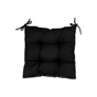 Подушка на стілець Прованс з екошкіри Чорна 40х40 (034075) - зменшене зображення 3