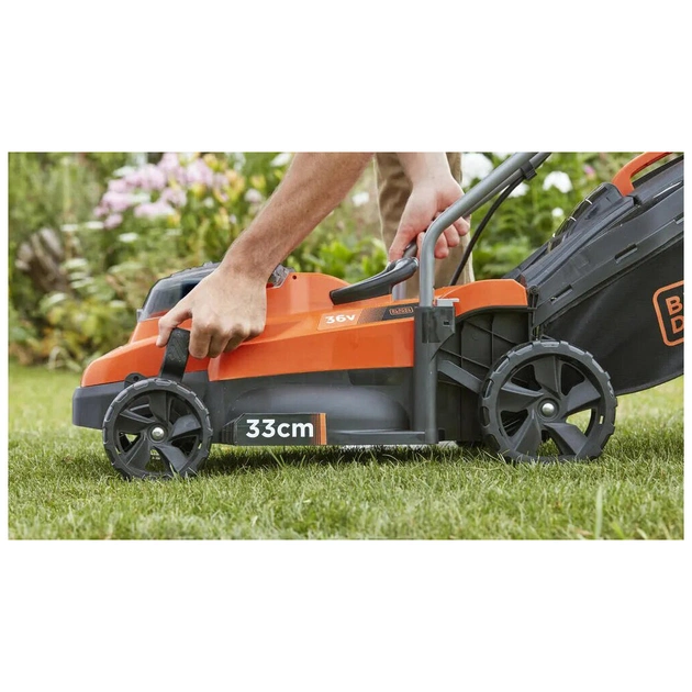 Газонокосарка Black&Decker акумуляторна 36 В, 2.5 Ач, 32 см, 1 АКБ та ЗП (BCMW3336L1) - picture 3