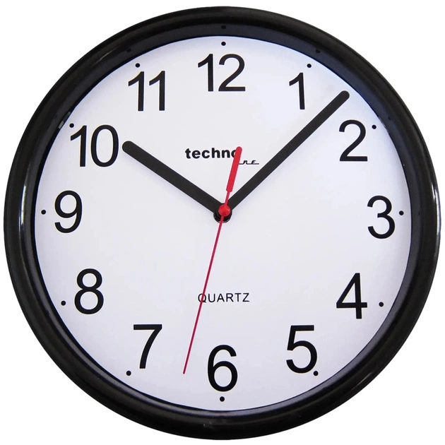 Настінний годинник Technoline Black (WT600 schwarz) (DAS301793) - зображення 1