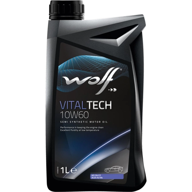 Моторна олива Wolf VITALTECH 10W60 1л (8314827) - зображення 1