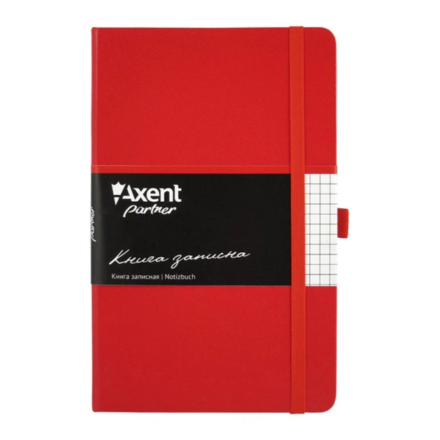 Книга записная Axent Partner, 125*195, 96sheets, square, red (8201-03-А) - изображение 1