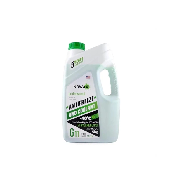 Антифриз NOWAX GREEN G11 5кг (NX05003) - зображення 1