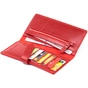 Гаманець Grande Pelle Глянсовий Anet на кнопці Червоний (11325) - зменшене зображення 7