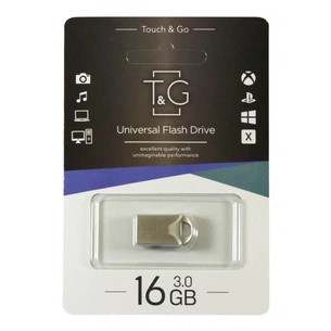 USB флеш накопичувач T&G 16GB 106 Metal Series Silver USB 3.0 (TG106-16G3) зображення 1