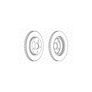 Гальмівний диск FERODO DDF1635C зображення 1