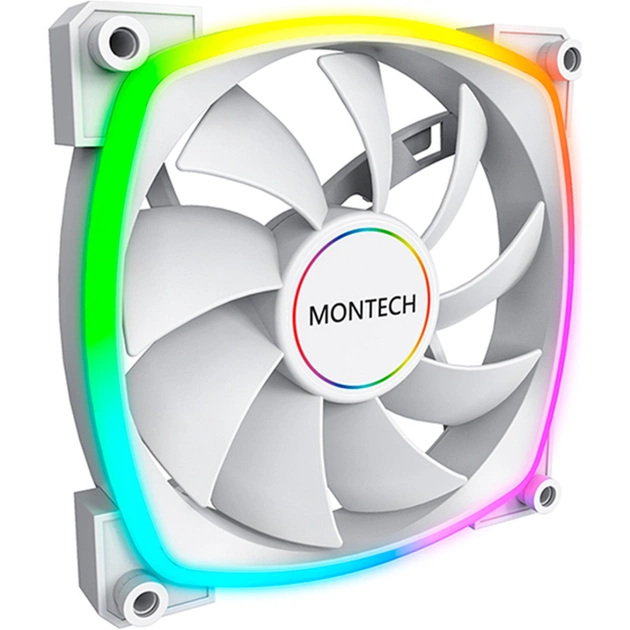 Кулер до корпусу MONTECH RX140 PWM WHITE - зображення 1