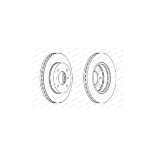 Гальмівний диск FERODO DDF260C зображення 1