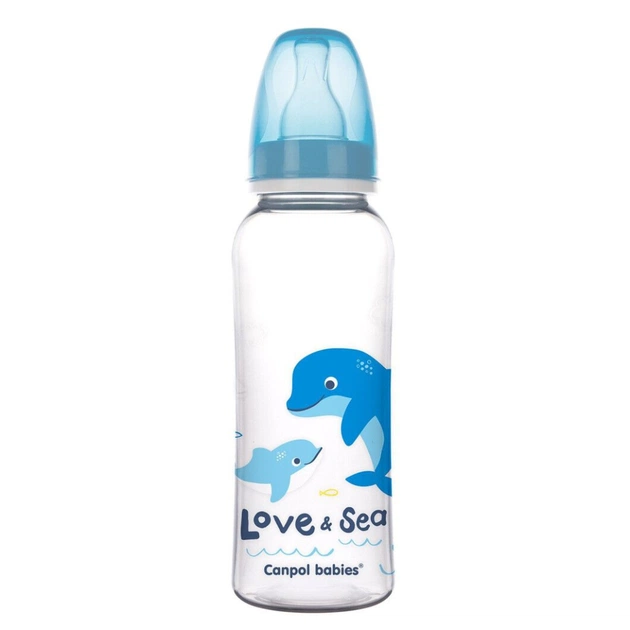 Пляшечка для годування Canpol babies PP LOVE&SEA 250 мл блакитна (59/400_blu) - зображення 1