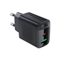 Зарядное устройство Acefast A78 1xUSB-C PD20W + 1xUSB-A GaN Black (6974316283256) - уменьшенное изображение 3
