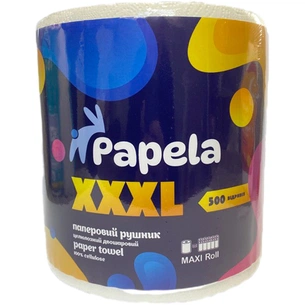 Паперові рушники Papela XXXL 2 шари 500 відривів 1 рулон (4820270940099) зображення 1