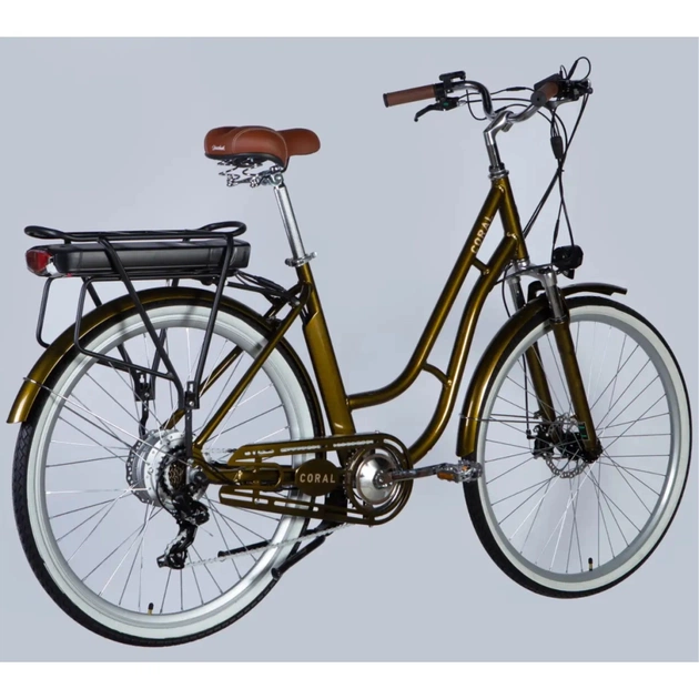 Електровелосипед Dorozhnik 28" eCORAL DD FR рама-19" 48B 13А*г 500Вт 2026 бронзовий (ELB-D-28-115) - picture 3