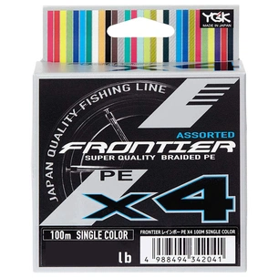 Шнур YGK Frontier X4 Assorted Single Color 100m 2.0/0.235mm 20lb/9.0k (5545.03.22) зображення 1