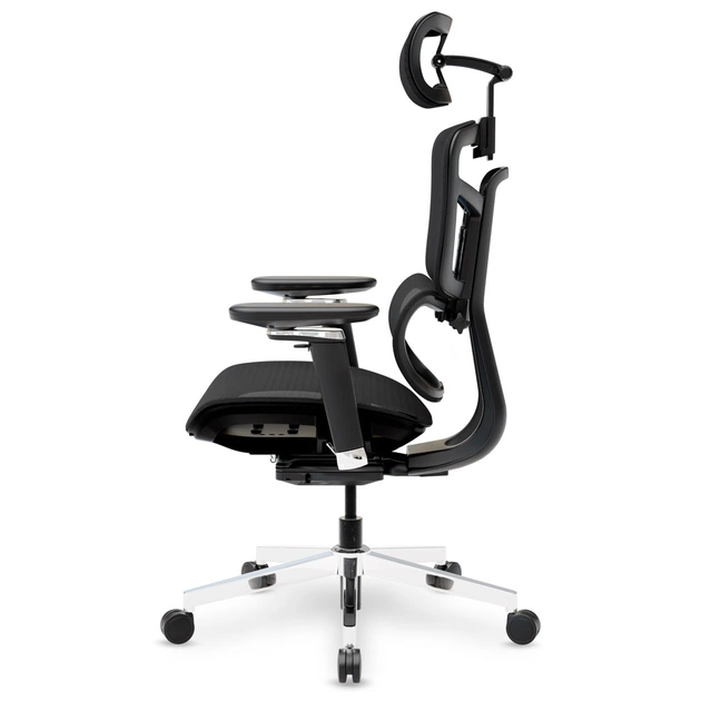 Офісне крісло Mealux S4 Air Black (HF-S4 M/B) - зображення 8