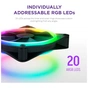 Кулер до корпусу NZXT F120RGB Duo-120mm Dual-sideRGB Fan-Tripl (RF-D12TF-B1) - зменшене зображення 7