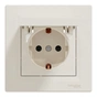 Розетка Schneider Electric ASFORA з кришкою, крем (EPH3100123) - уменьшенное изображение 1