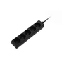 Мережевий подовжувач 2E 5XCEE7/17, 1.5м, black (2E-U0510M1.5BK_Gift) - зменшене зображення 3