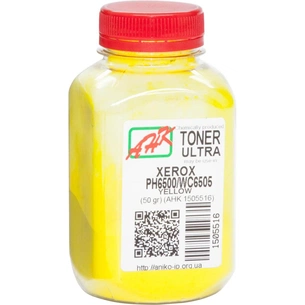Тонер Xerox Ph6500/ WC6505, ULTRA COLOR, 50г Yellow AHK (1505516) зображення 1