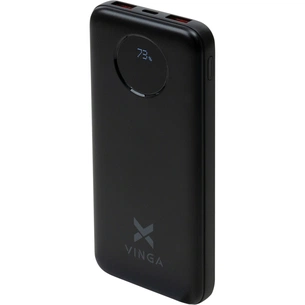 Батарея універсальна Vinga 10000 mAh 22.5W Display Black (VPBB1022) зображення 1