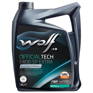 Моторна олива Wolf OFFICIALTECH 5W30 C3 SP EXTRA 4л (1049359) зображення 1
