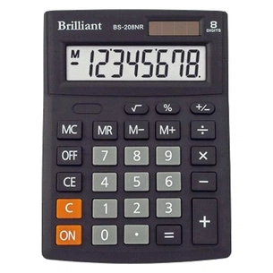 Калькулятор Brilliant BS-208NR зображення 1