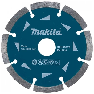 Круг відрізний Makita алмазний по бетону сегментний 230х22.23 мм (D-41610) зображення 1