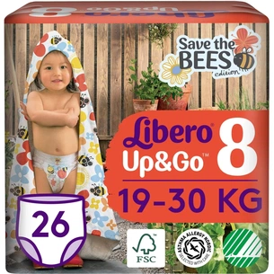 Підгузки Libero Up&Go Розмір 8 (19-30 кг) 26 шт (7322541743448) зображення 1