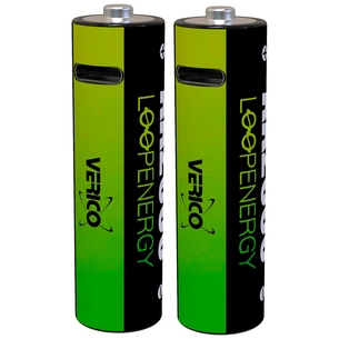 Акумулятор Verico AA USB Type-C 1700mAh 1.5V Li-ion * 2 (LoopEnergy) (1UDBT-A1WEA2-NN) зображення 1