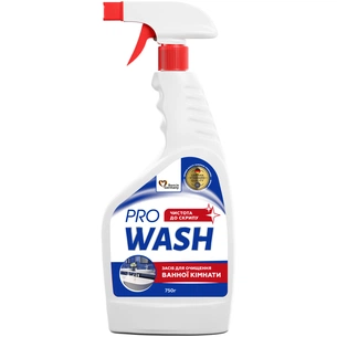 Спрей для чищення ванн Pro Wash Для миття ванної кімнати та сантехніки 750 г (4262396145475) зображення 1