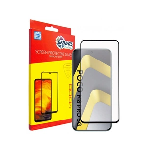 Скло захисне Dengos Full Glue POCO M8 Pro 5G Black (TGFG-429) зображення 1