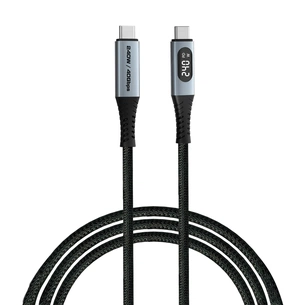 Дата кабель USB-C to USB-C 1.2m with display 240W black Verbatim (31849) зображення 1