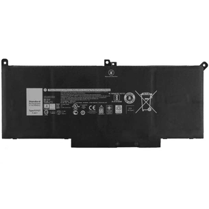Акумулятор до ноутбука Dell Latitude 7280 F3YGT, 55Wh (7200mAh), 4cell, 7.6V, Li-Pol AlSoft (A71071) изображение 1