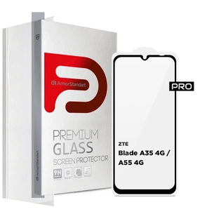 Скло захисне Armorstandart Pro ZTE Blade A35 4G / A55 4G Black (ARM81349) зображення 1