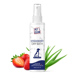 Шампунь для тварин Pet Clean DRY BATH-STRAWBERRY з ароматом полуниці 250 мл (8939117888350) зображення 1