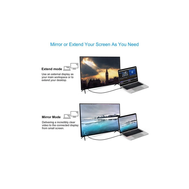 Кабель мультимедійний USB-C to DisplayPort M 1.8m 4K60Hz Choetech (XCP-1801BK) - зображення 9