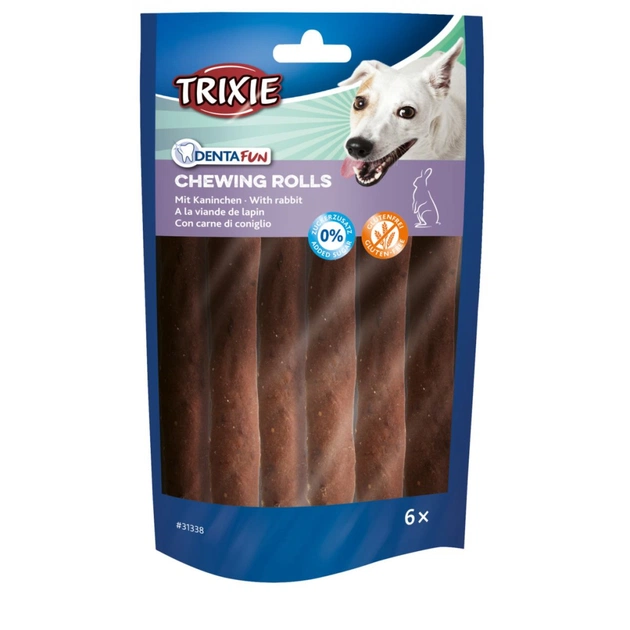 Лакомство для собак Trixie Denta Fun для чистки зубов с кроликом 70 г/6 шт (4011905313382) - изображение 1