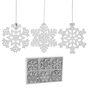 Ялинкова іграшка Chomik Сніжинки, 18 шт, 4,5 см, дерево білі (5900779878983) - зменшене зображення 2