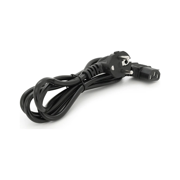 Кабель питания C13 1.5m 0.75mm2 90° corner Voltronic (PC-186A CEE7/7-C13-CCA15) - изображение 1