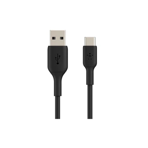 Дата кабель USB 2.0 AM to USB-C 0.15m 15W PVC black Belkin (CAB001BT0MBK) зображення 1