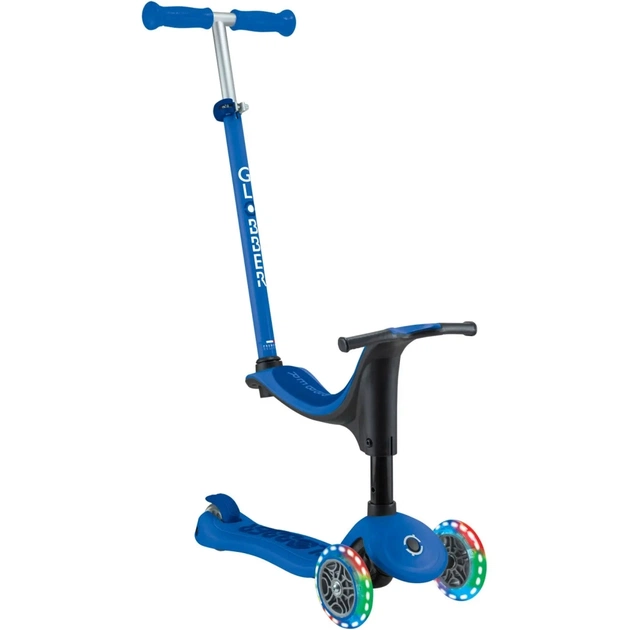 Самокат Globber Go Up Sporty колеса с подсветкой до 20/50 кг. 1+ Синий (452-600-4) - изображение 1