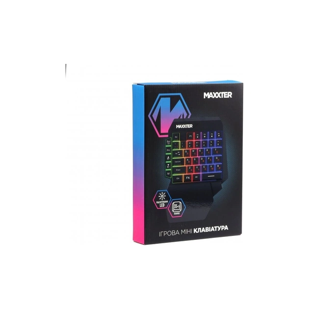 Клавіатура Maxxter KBG-OH-01B-UA USB UA Black (KBG-OH-01B-UA) - зображення 5