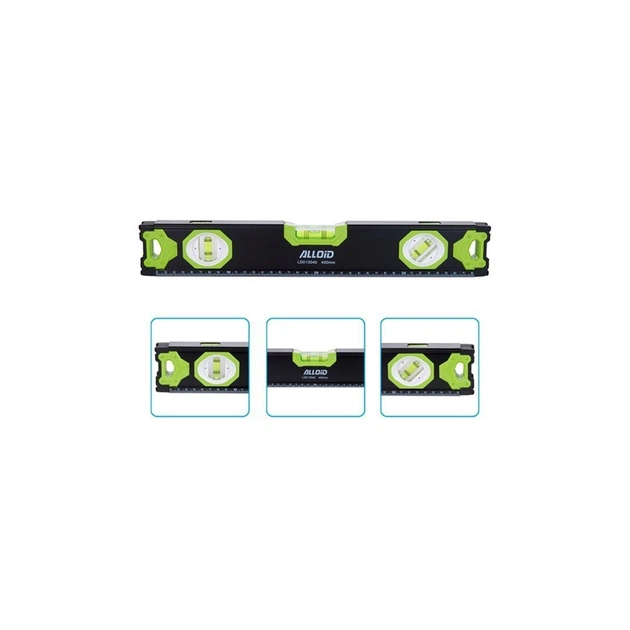 Уровень Alloid Pro, 80см, 3 капсулы, с магнитом (LD-013080) - изображение 1
