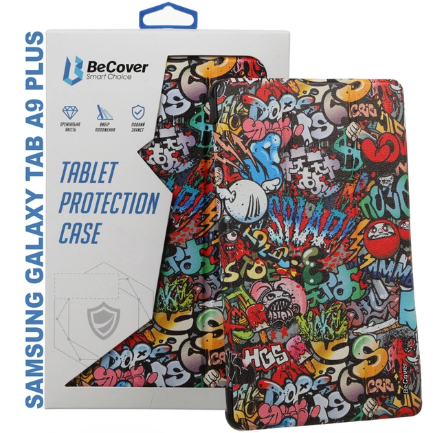 Чохол до планшета BeCover Flexible TPU Mate Samsung Tab A9 Plus SM-X210/SM-X215/SM-X216 11.0" Graffiti (710348) - изображение 1