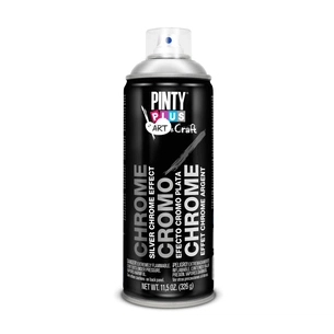 Фарба-аерозоль Pintyplus хром-ефект ART & CRAFT, Срібло, 200 мл (8429576121803) зображення 1