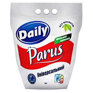 Стиральный порошок Parus Daily Универсальный 3 кг (4820017661492) изображение 1