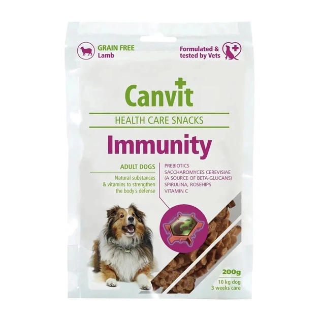 Ласощі для собак Canvit Immunity з ягням 200 г (8595602508785) - зображення 1