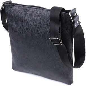 Сумка Shvigel Через плече з натуральної шкіри Чорна (22850) зображення 1